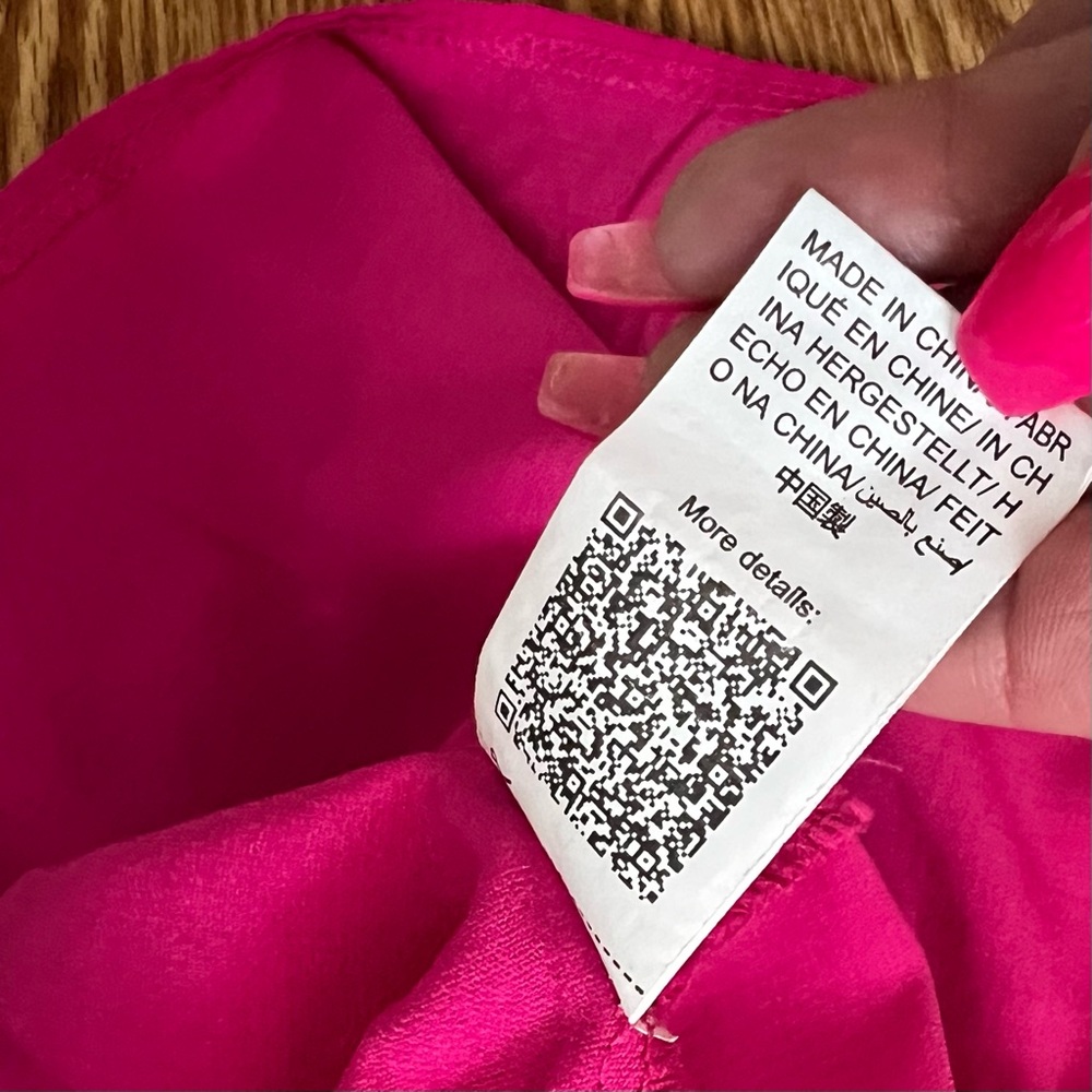 SHEIN Pink Smocked Tiered Mini Sundress Small - Picture 7 of 13